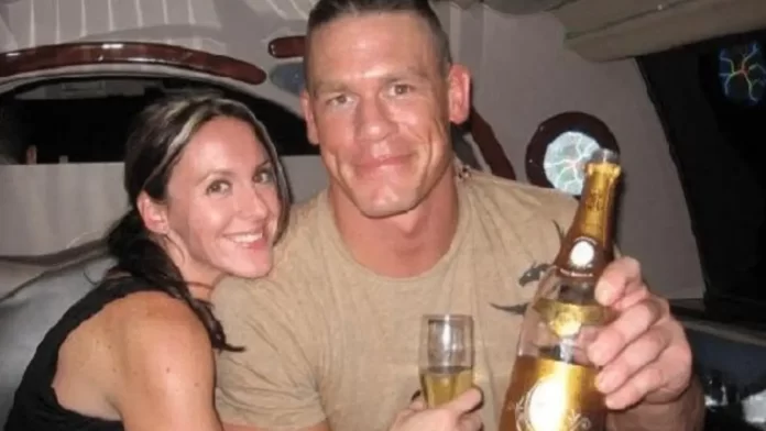 Elizabeth Huberdeau and John Cena