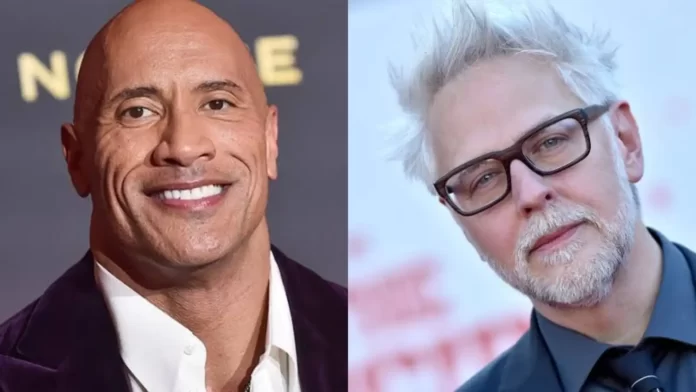 Dwayne Johnson and James Gunn