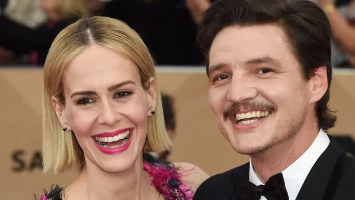 Pedro Pascal with Sarah Paulson